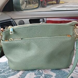 Divina Firenze Elegant Sage Crossbody Bag